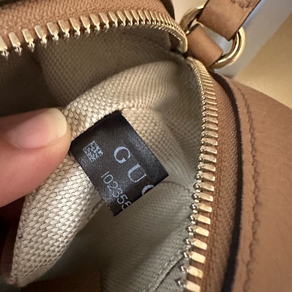 ‼️SOLD‼️ Gucci Soho Disco Bag Small Leather Camelia Beige Crossbody - Picture 10 of 16